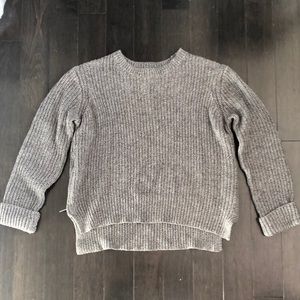 H&M black and white knit sweater